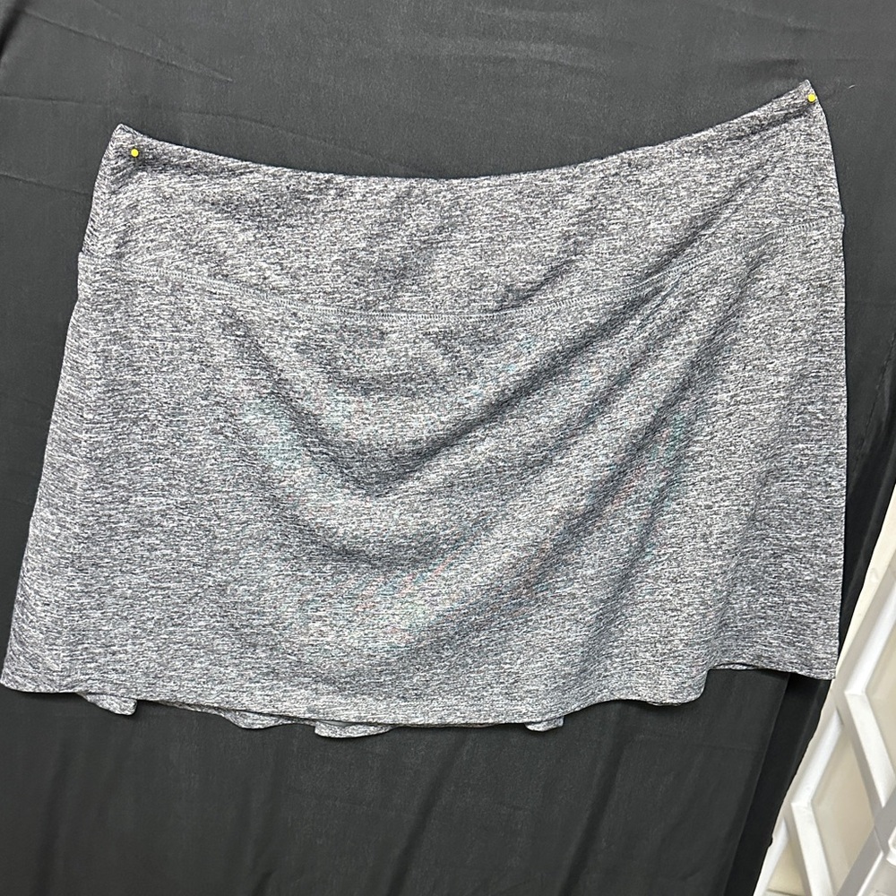 Heather Gray Mini Skirt - Women's Casual Knit